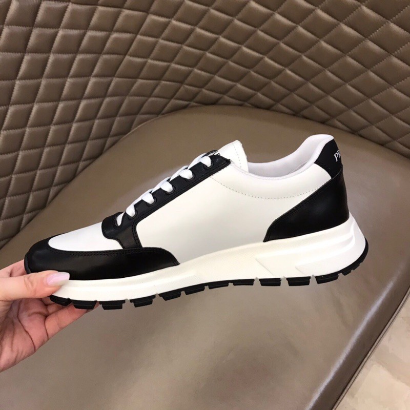 Giày thể thao/sneaker nam Prada da thật cao cấp phối 2 màu phong cách