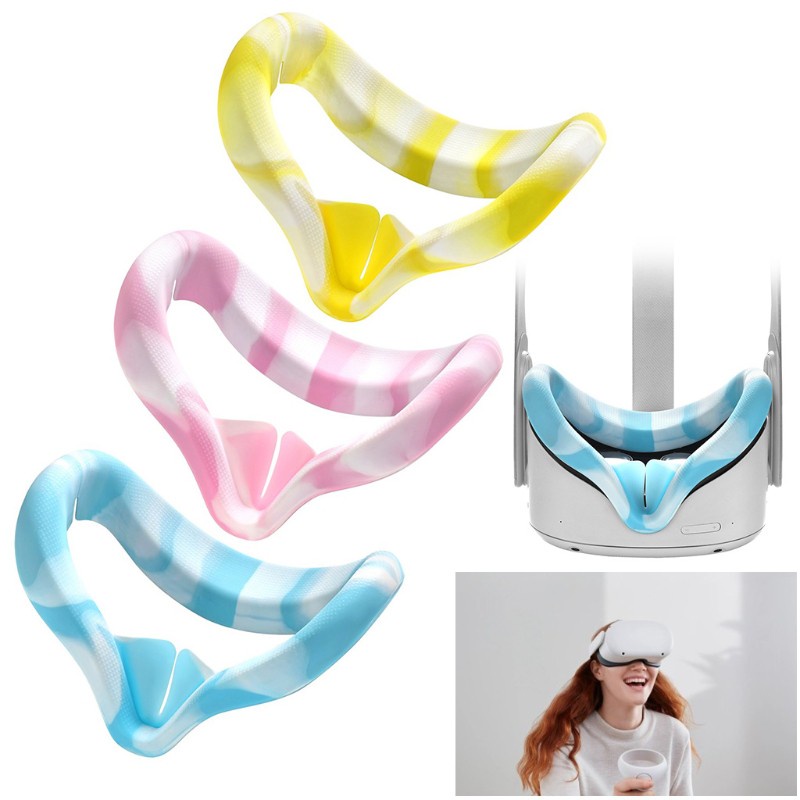 Vỏ Bọc Silicon Mềm Mại Chống Mồ Hôi Cho Kính Thực Tế Ảo Oculus Quest 2 Vr Lidu1 | BigBuy360 - bigbuy360.vn