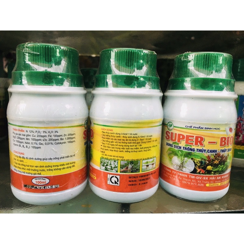 DUNG DỊCH THUỶ CANH-THUỶ SINH SUPER BIO