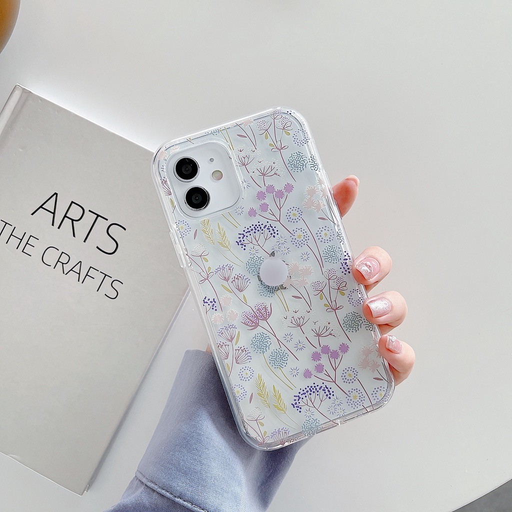 ốp lưng hoa cho iphone ốp phong cách hoa lá iphone 6 7 8 7plus 8plus 6plus x xr xsmax 11 pro max 12promax