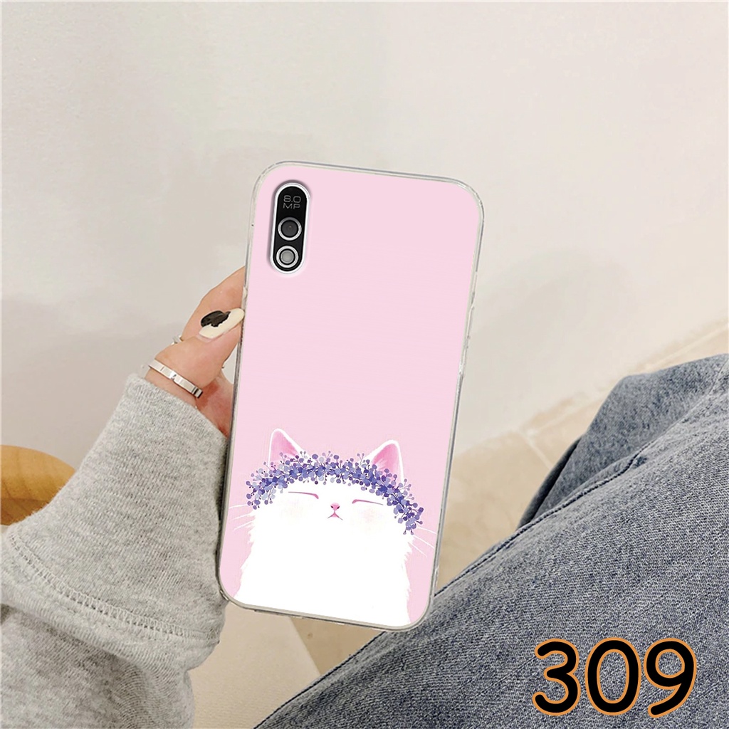 Ốp Lưng Vsmart Bee 3 - Vsmart Bee in hình LoveCat - Chất liệu Silicon siêu bền