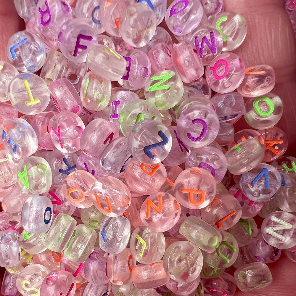 Set 50 Hạt Cườm acrylic Hình oval 10mm Dùng Để Làm Đồ Trang Sức Thủ Công charms Đen