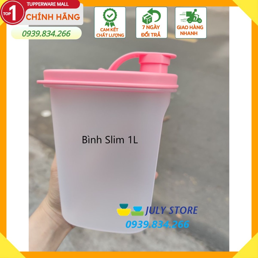 Tupperware ❤️Freeship❤️Bình nước Slim line Pitcher 350ml - 1000ml