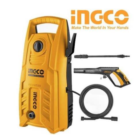 INGCO Máy xịt rửa áp lực đa năng 1400W 130Bar 1900PSI HPWR14008 Tặng khớp nối