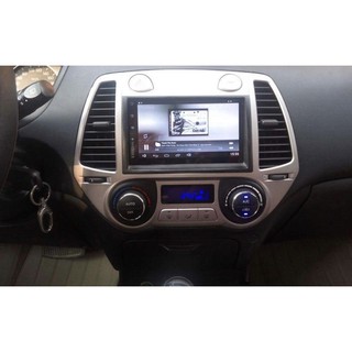Mặt Dưỡng Hyundai i20 2011-2014 Điều Hòa Cơ (9 Inch) - Nâng Cấp Hệ Thống Giải Trí Cho Xe