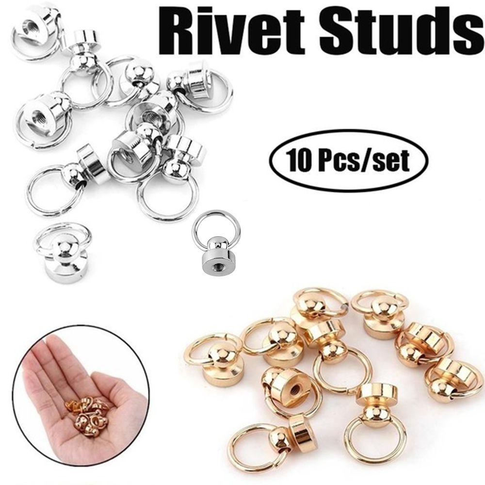 Set 10 Đinh Vít Đầu Tròn Bằng Đồng Thau Gắn Điện Thoại Tiện Dụng