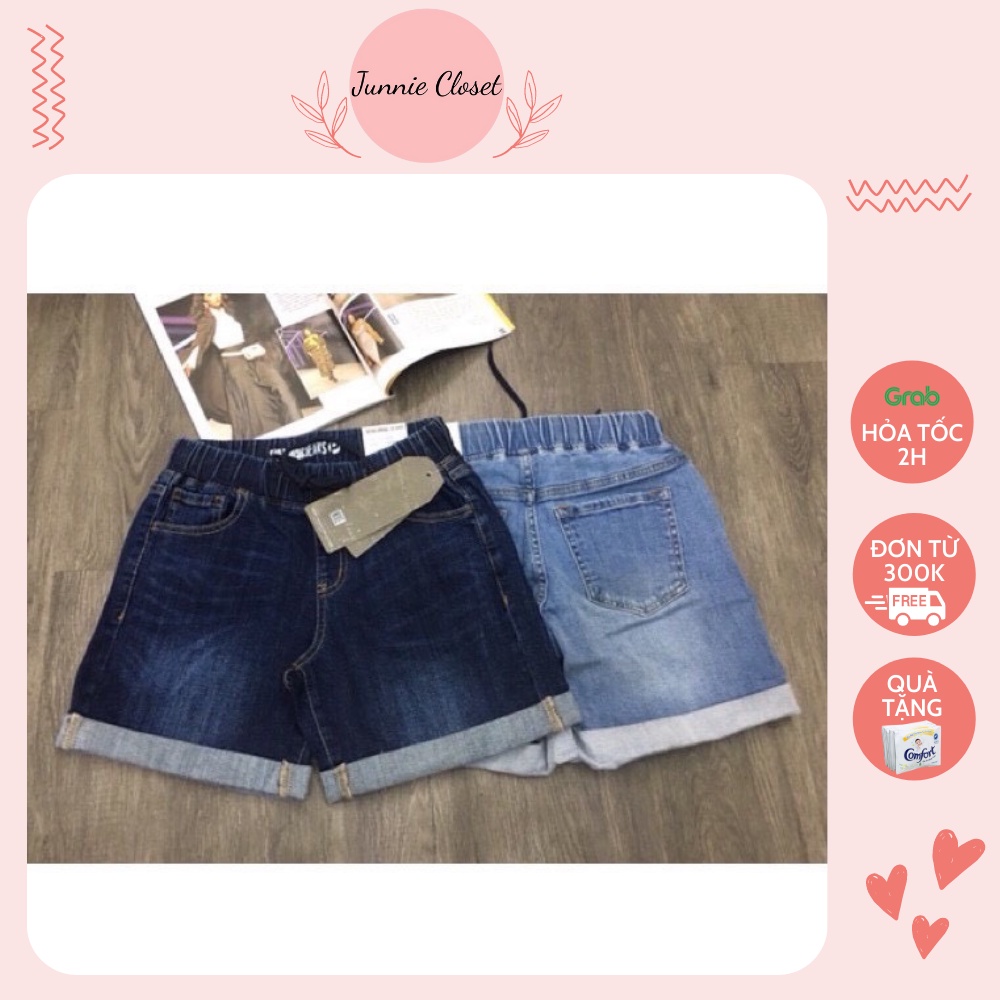 Quần short jean cạp chun Junnie Closet