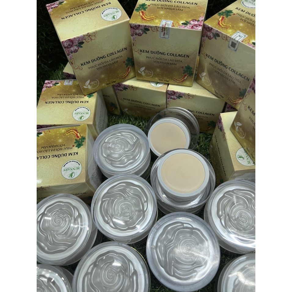 KEM DƯỠNG DA NHÂN SÂM chống nắng 20gr handmade  phục hồi cấp ẩm dưỡng da sau tái tạo giảm thâm nám