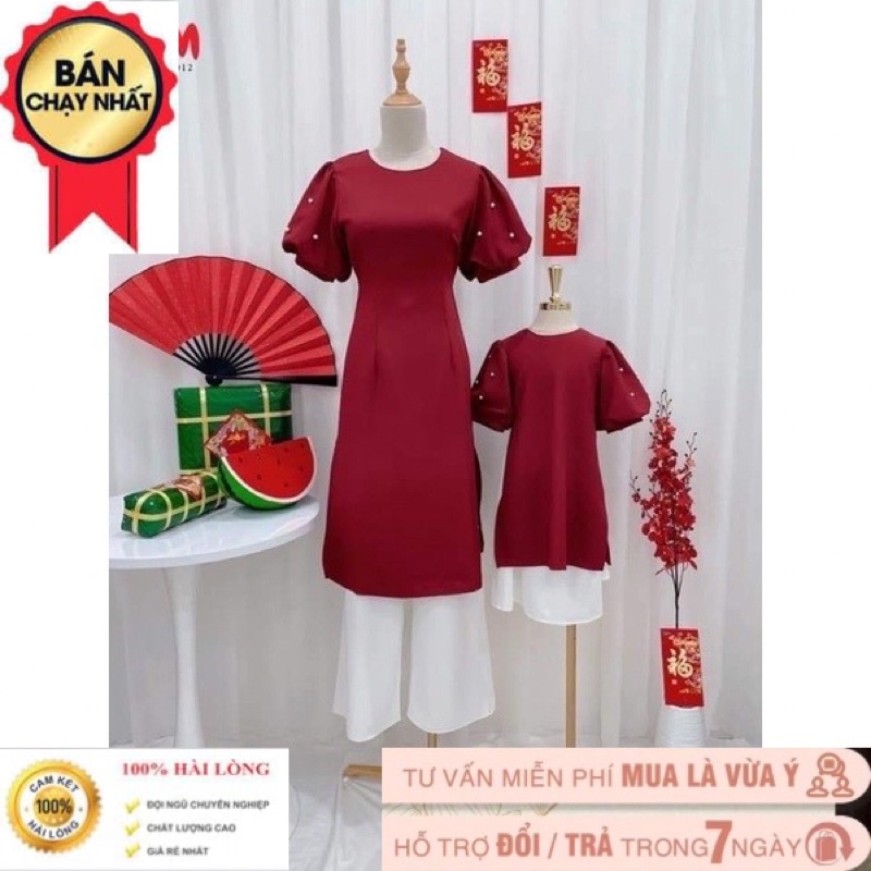 Combo Áo Dài lụa tây thi mẹ và bé cao cấp