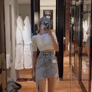chân váy vạt chéo
