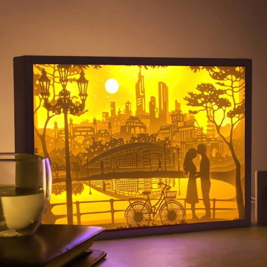 Hộp đèn ngủ 3D Quà tặng valentine - Hộp đèn trang trí - Quà tặng đám cưới - quà 14 tháng 2
