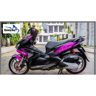 Tem trùm air blade ♦FREESHIP♦ tím đen đời 2016-2019, độ team trùm ab dán phủ dàn áo xe tím đen rẻ đẹp