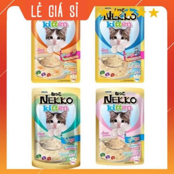 Thức Ăn Pate Cho Mèo NEKKO gói 70g - Thức ăn cho mèo giá sỉ