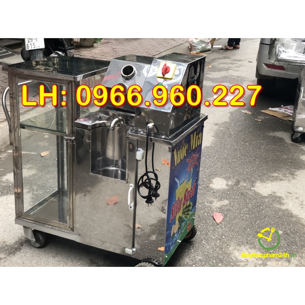 Máy ép mía tạo bọt, máy ép mía 1500W, ép chậm 1 lần là kiệt nước