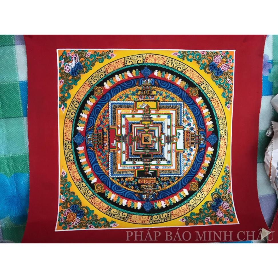 Tranh Mandala Nepal có khung