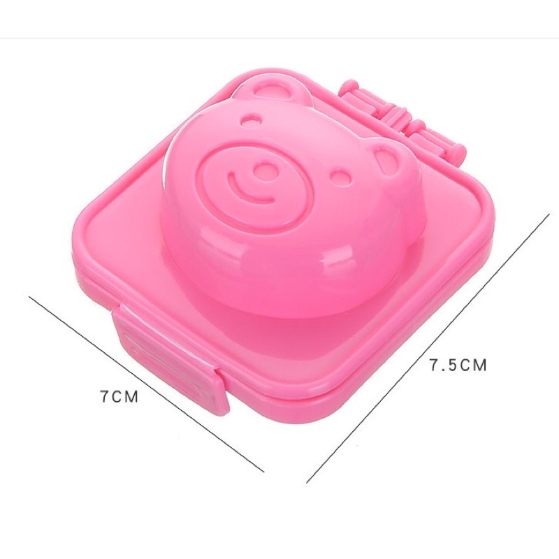 Bộ 6 khuôn cơm hình thú cho bé ăn dặm kiểu nhật