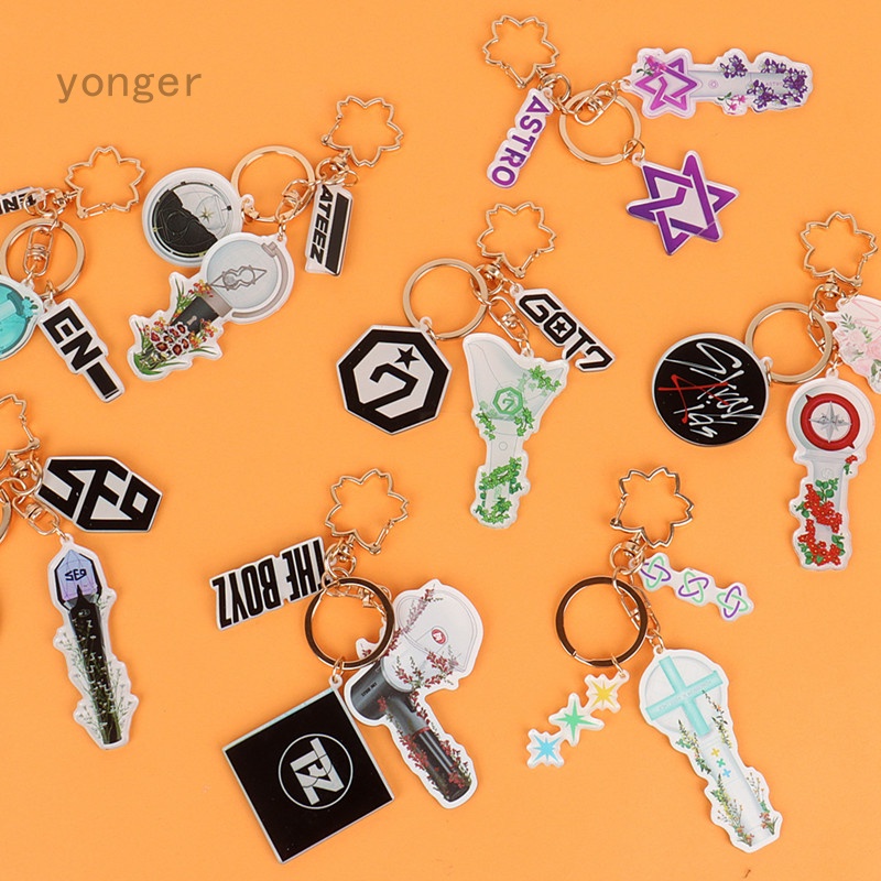 Móc Khóa Acrylic Hình Kpop BTS/ BLACKPINK/ EXO/ ENHYPEN/ Stray kids Dùng Làm Quà Tặng Cho Bé