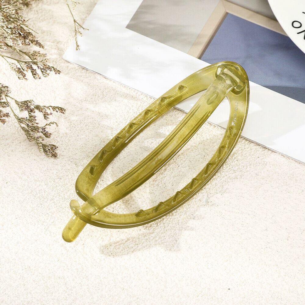 Kẹp tóc Haimeikang 12cm hình oval thời trang cho nữ