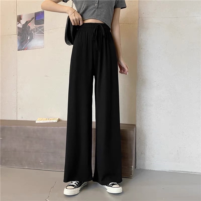 Quần suông thun tăm form hàn