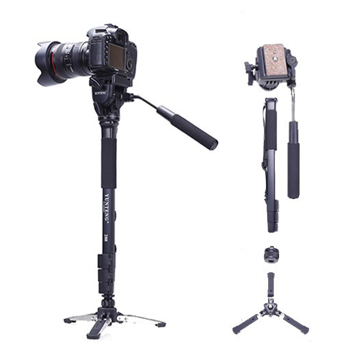 Chân máy ảnh monopod YUNTENG VCT-288( Chính hãng)-China . Tặng Da cừu - Da thật