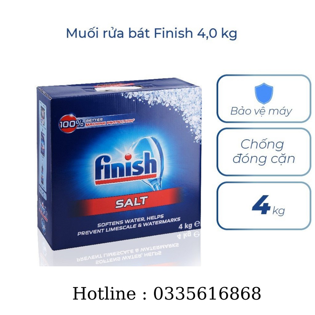 Muối rửa bát Finish 4.0 kg - chính hãng