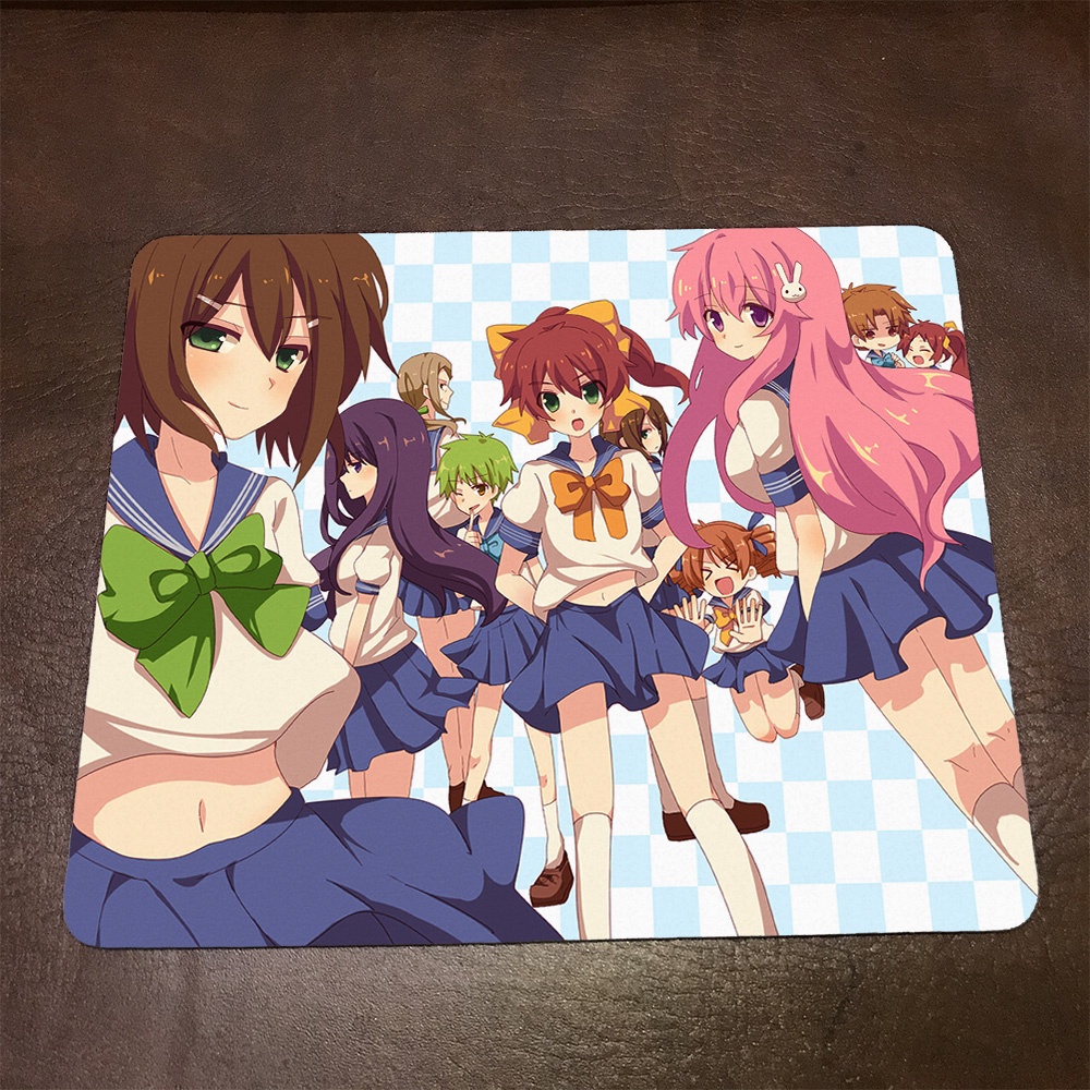 Lót chuột máy tính Anime Baka and Test Wallpapers 1 Mousepad cao su êm ái. Nhận in theo yêu cầu