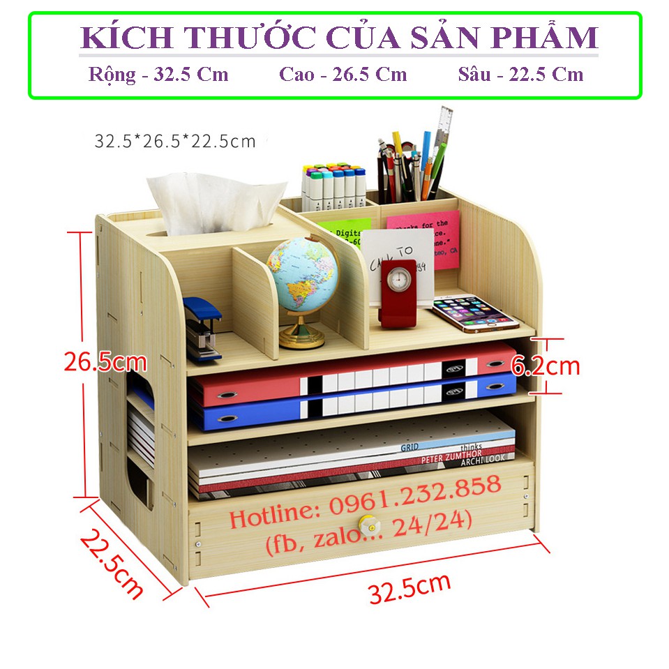 Kệ để tài liêu văn phòng, kệ sách đê bàn, giá để tài liệu