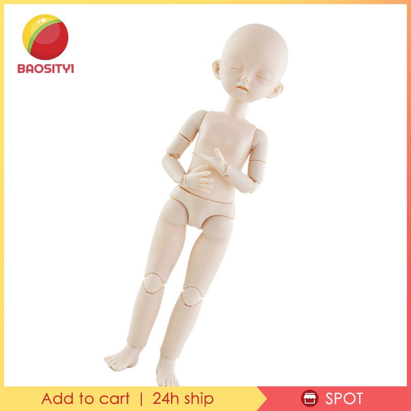 [Baosity1] Búp Bê BJD Khớp Nối Với Mắt Ngủ Kèm Phần Đầu Tỉ Lệ 1 / 6