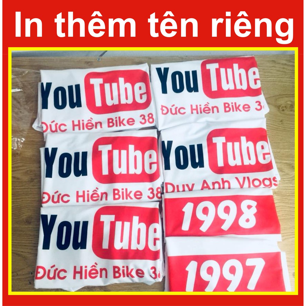 áo phông youtube xám ghi,in tên theo yêu cầu,bao đổi trả,thun