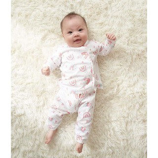 Bộ cài lêch dài tay vải cotton cao cấp lullaby
