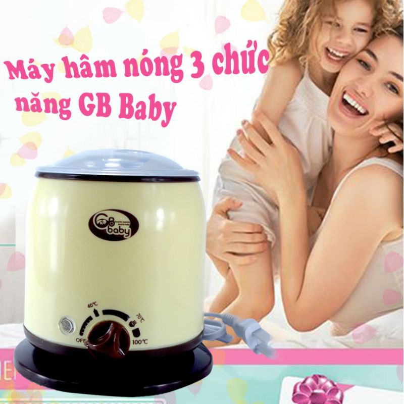 (BH 12 tháng) Máy hâm sữa 3 chức năng GB BABY -Tốt và rẻ so với Rozabi, Fatzbaby Fatz FB3003SL - FB3002SL