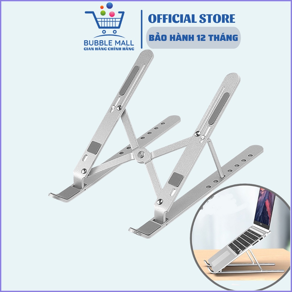 Giá đỡ laptop để bàn hợp kim nhôm, hỗ trợ tản nhiệt, nâng hạ laptop điều chỉnh độ cao gấp gọn, sửa tư thế làm việc