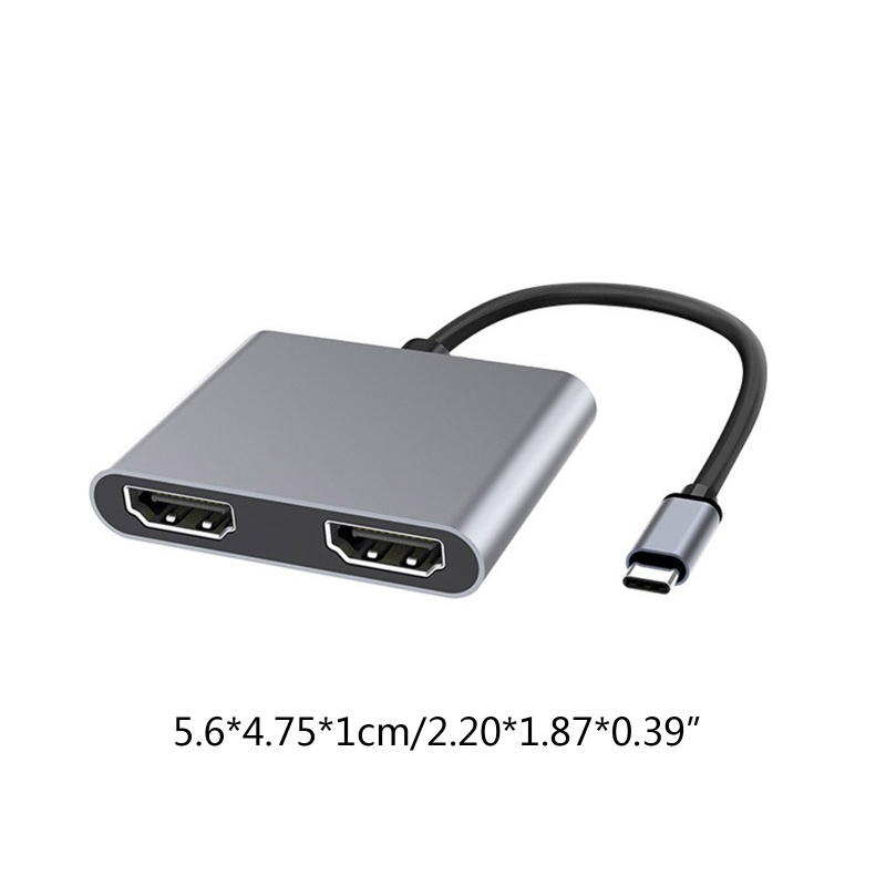 Hub Chuyển Đổi Type-C Sang HDMI-Hub 4K 30Hz 60Hz 2 Trong 1 Độ Nét Cao