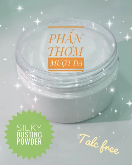 Phấn rôm baby không chứa bột talc - Phấn thơm mượt da - Silky dusting powder