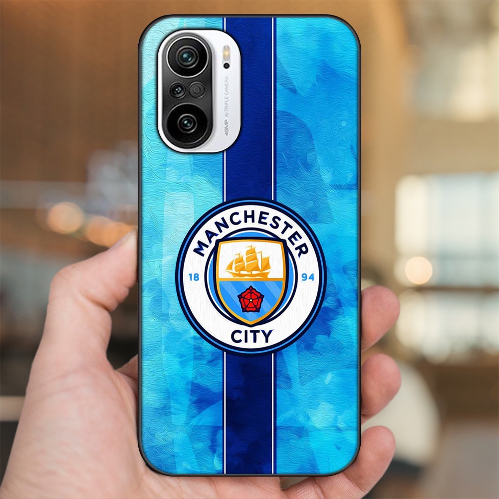 Ốp lưng Xiaomi K40 viền đen in hình Manchester City MC