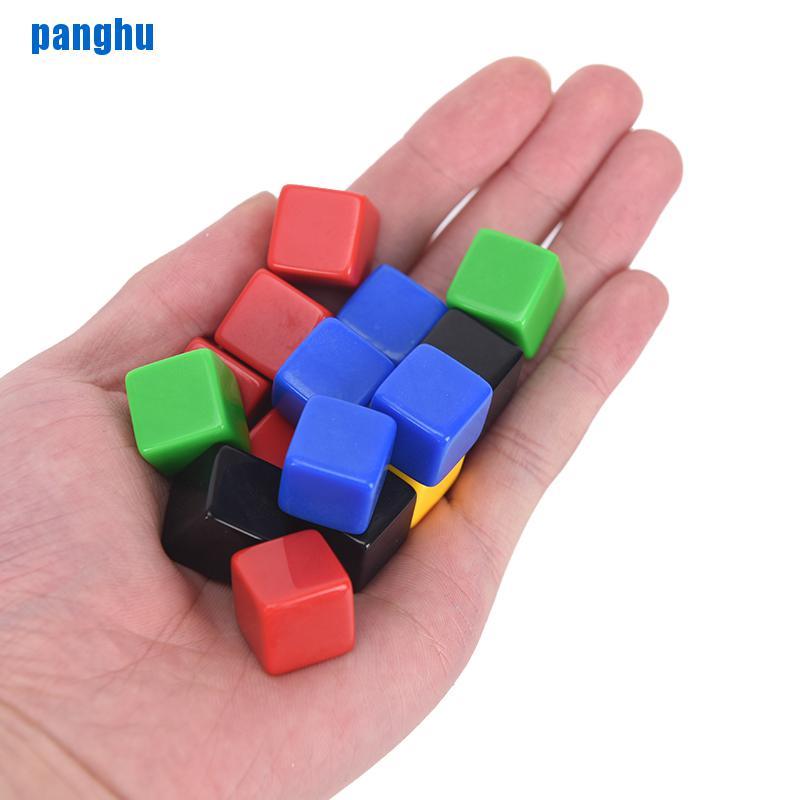 [pang] 10pcs 16MM Blank Dice DIY Poker Gambling Dice Chess Board Game Teaching Dice [VN]