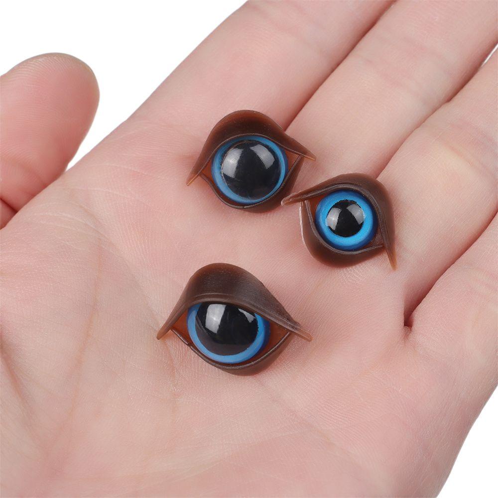 Set 10 / 5 Cặp Mắt Nhựa 10 / 12 / 14mm Làm Búp Bê DIY Kèm Vòng Đệm