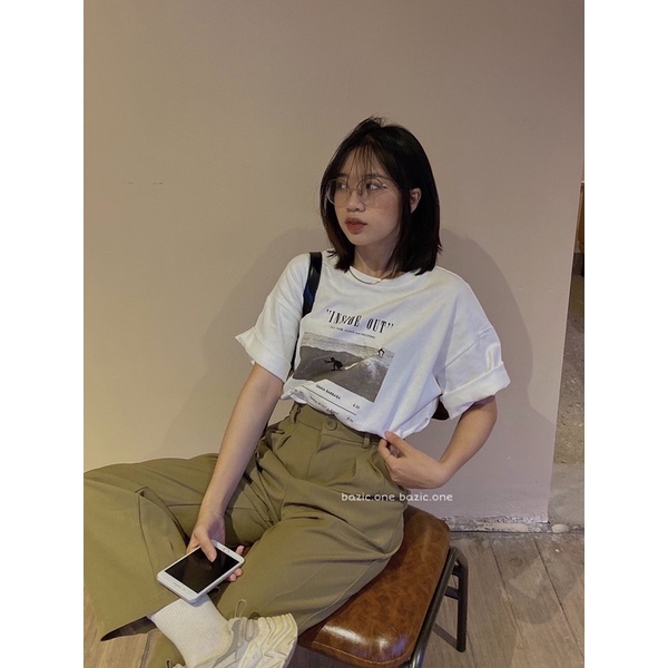 [Mã SKAMCLU7 giảm 10% tối đa 50K đơn 0Đ] Áo phông in hình vintage oversize chất dày Bazic one | BigBuy360 - bigbuy360.vn