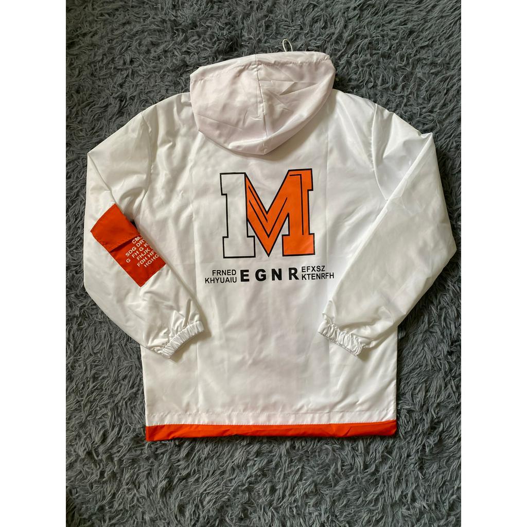 ÁO KHOÁC DÙ NAM CHỮ M LÓT MERO DÀY DẶN SHOP CHỤP THẬT CÓ TÚI TRONG