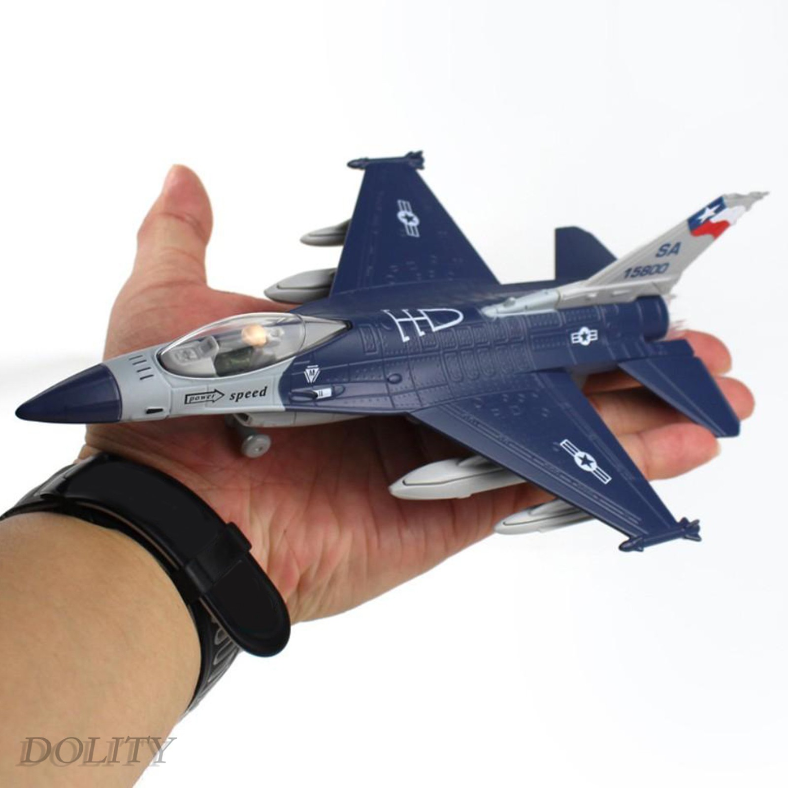 Mô Hình Máy Bay Chiến Đấu F-16 Tỉ Lệ 1: 100 Bằng Hợp Kim Kèm Giá Đỡ