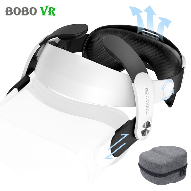 Dây Đeo Đầu Bằng Da Thoáng Khí Bobovr M2 Có Thể Điều Chỉnh Cho Kính Thực Tế Ảo Oculus Quest2