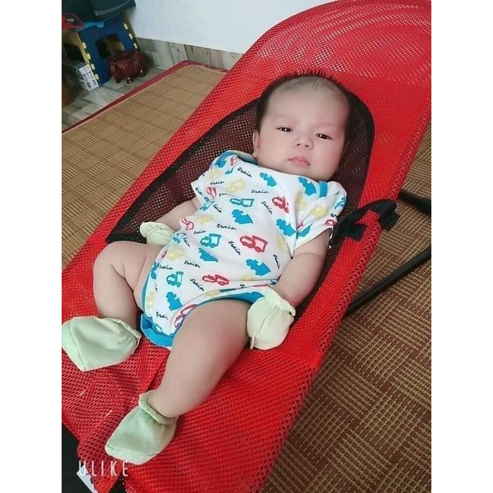 Ghế nhún cho bé đa năng bập bênh - loại tự rung có đồ chơi cho trẻ ngủ MH52