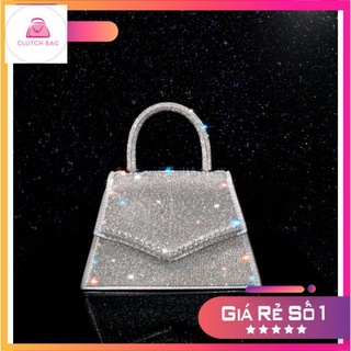 Size 22, Túi xách đính đá lấp lánh thời trang dự tiệc mới 2020