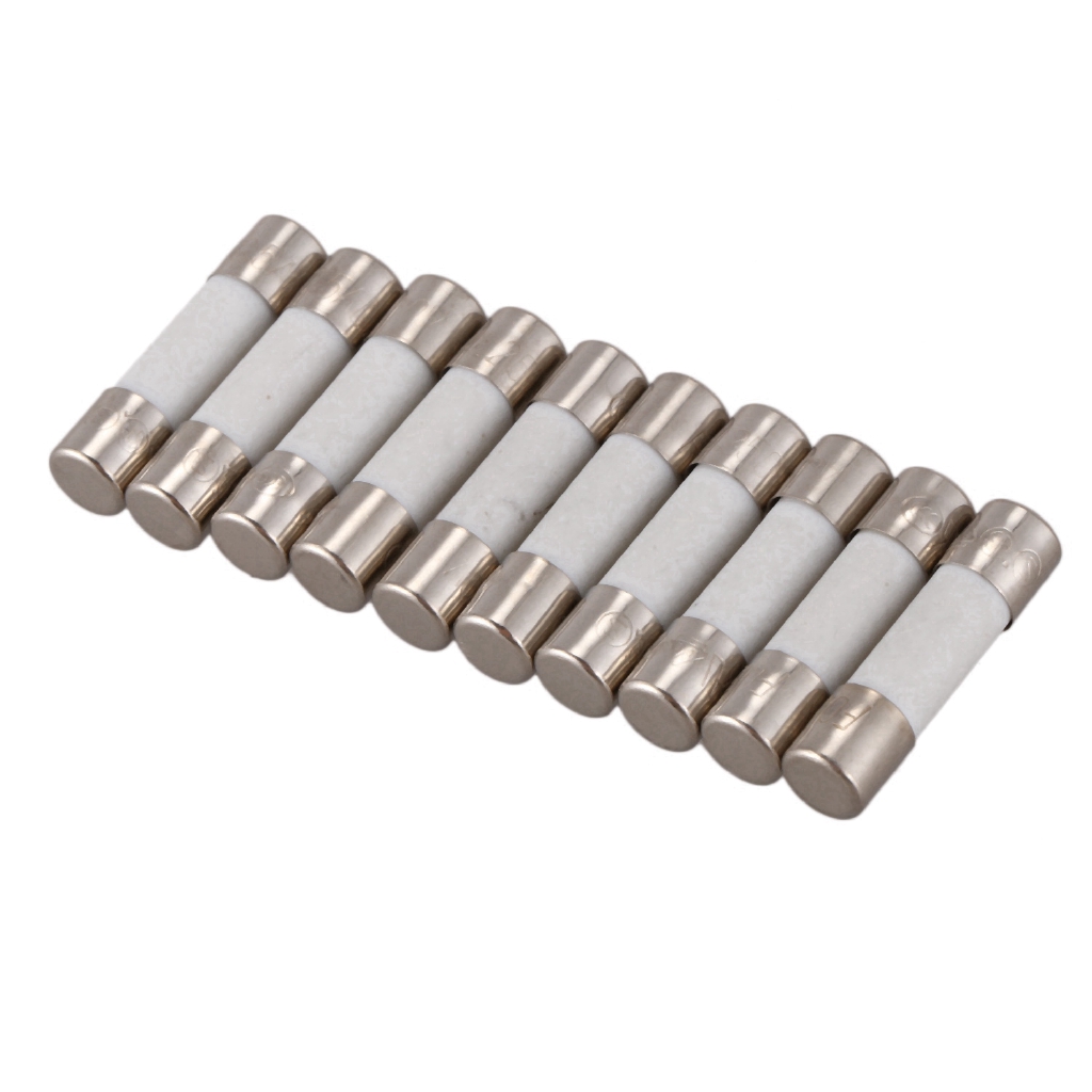 Set 10 cầu chì gốm 250v 0.5a 500ma cỡ 5mm X 20mm