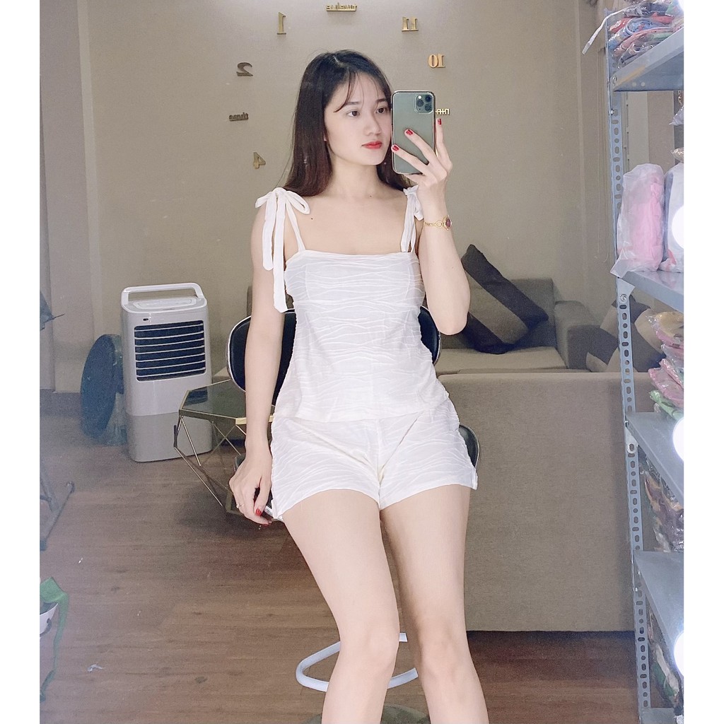 PIZAMA TIỂU THƯ CỰC XINH- BỘ ĐÙI MẶC NHÀ
