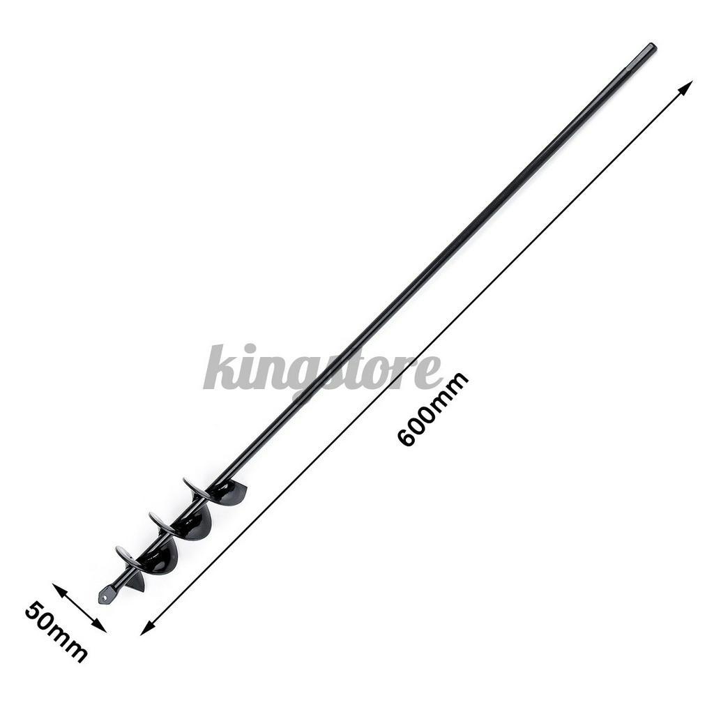 Đầu mũi khoan vườn 600mm x 50mm chất liệu thép
