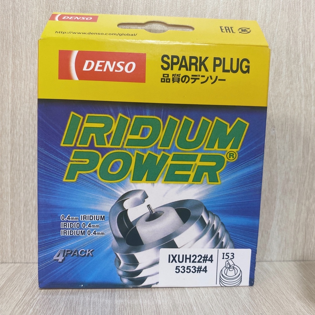 Bộ 4 Bugi Denso Iridium Chính Hãng Xe Accent Mazda3 Mazda6 CX5 CX3 i10 i20 i30 Morning CRV 2.0 Mã IXUH22 Ren 12 Dài