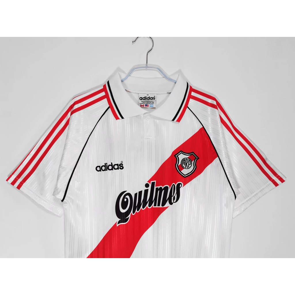 * Spot * retro jersey 1995-96 mùa giải river plate áo bóng đá thể thao sân nhà