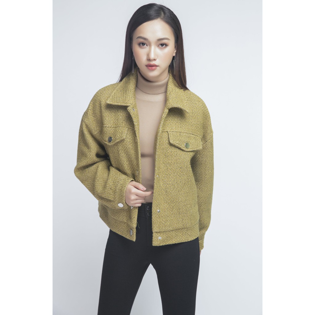 [NHẬP WABRTL5 GIẢM 10% TỐI ĐA 50K ĐH 250K ]Áo khoác dạ cổ đức nữ IVY moda MS 70B6806