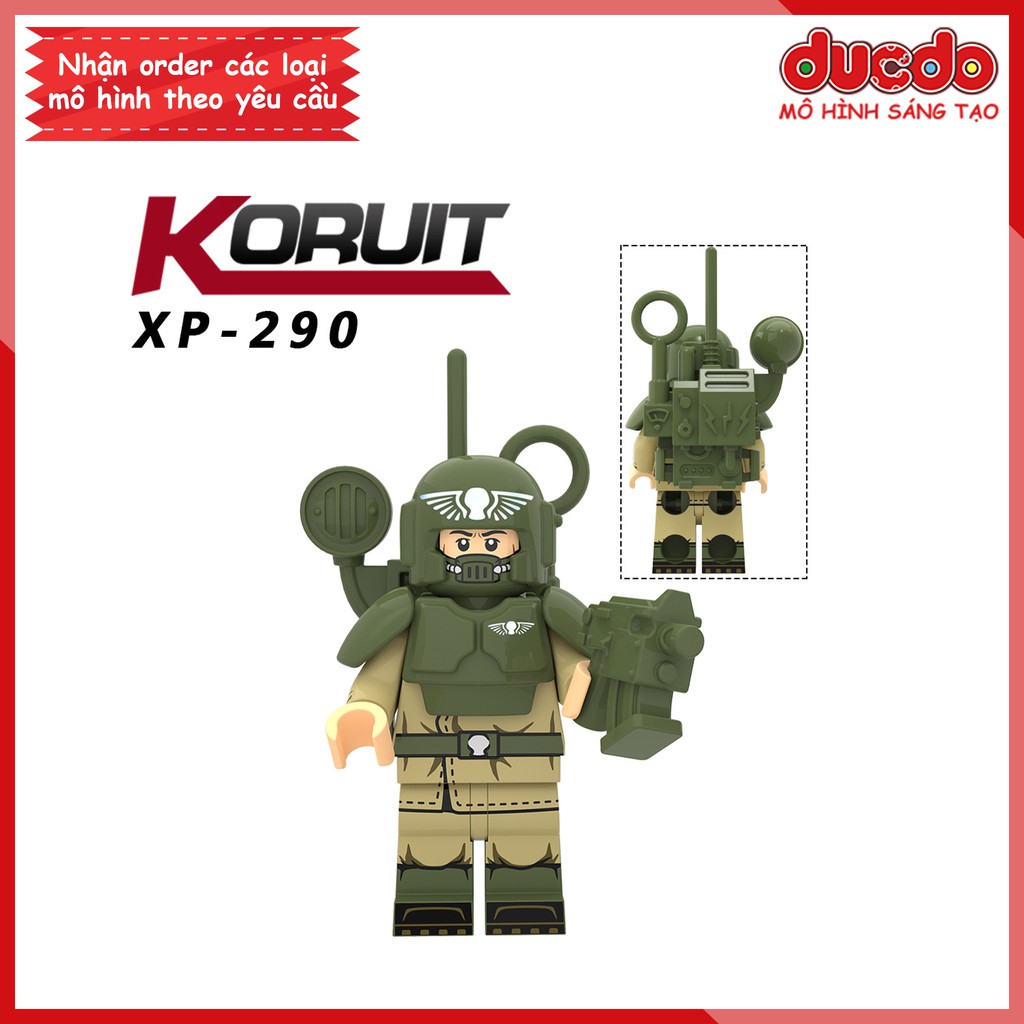 Minifigures các nhân vật trong Astra Militarum full vũ khí - Đồ chơi Lắp ghép Xếp hình Mô hình Mini KORUIT KT1037